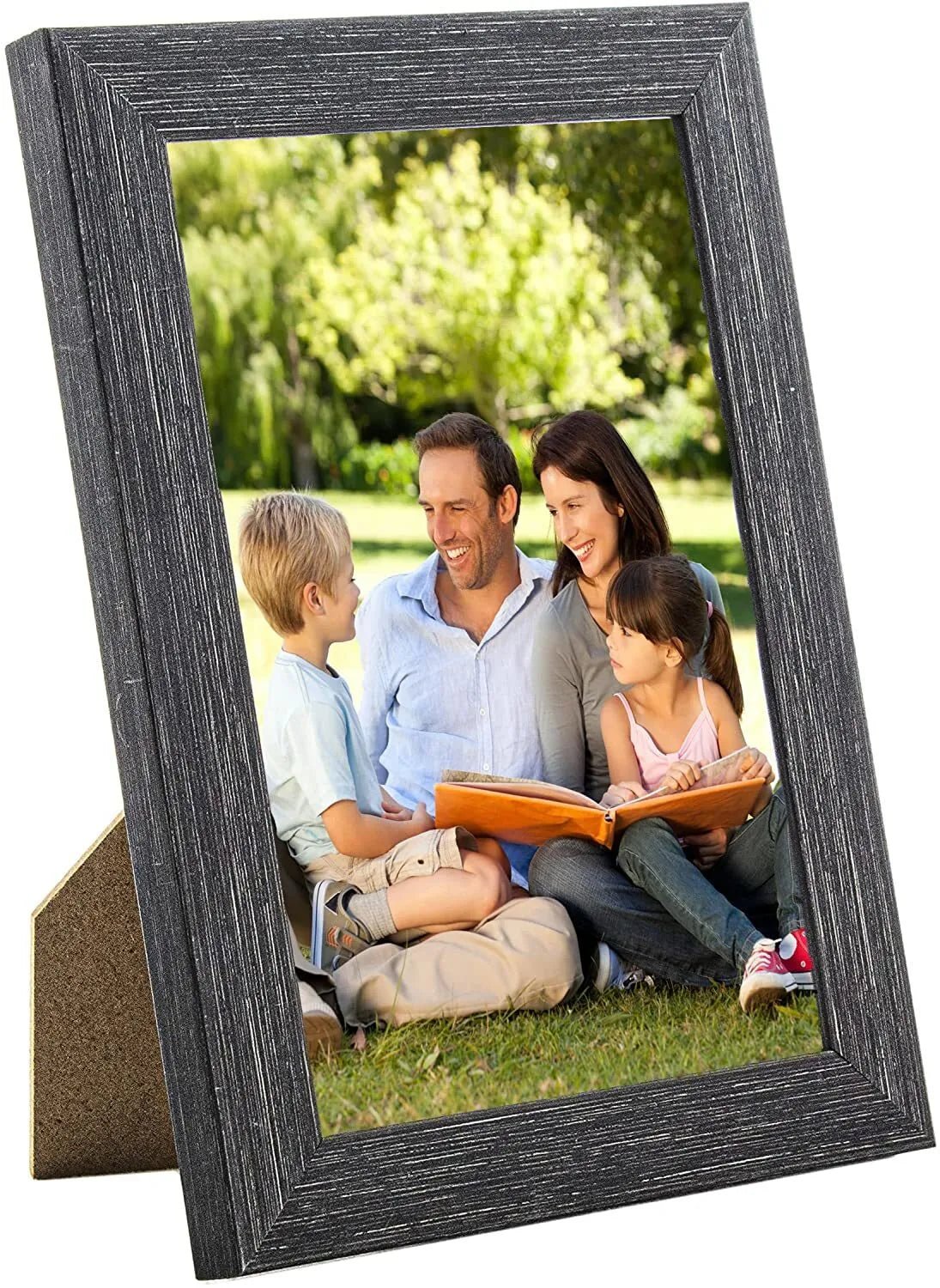 6 x 4 Picture Frame, Set of 3, Charcoal, Photo Frame, 6” x 4” (15cm x 10cm) - Daily Buy