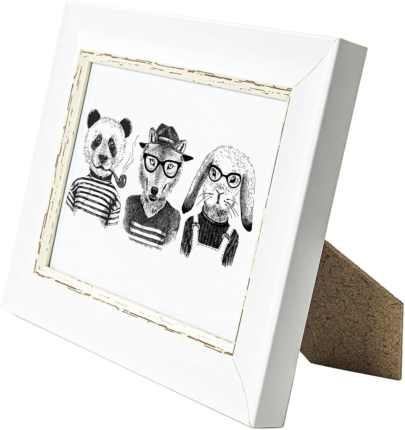 6 x 4 Picture Frame, Set of 3, Vintage White, Photo Frame, 6” x 4” (15cm x 10cm) - Daily Buy