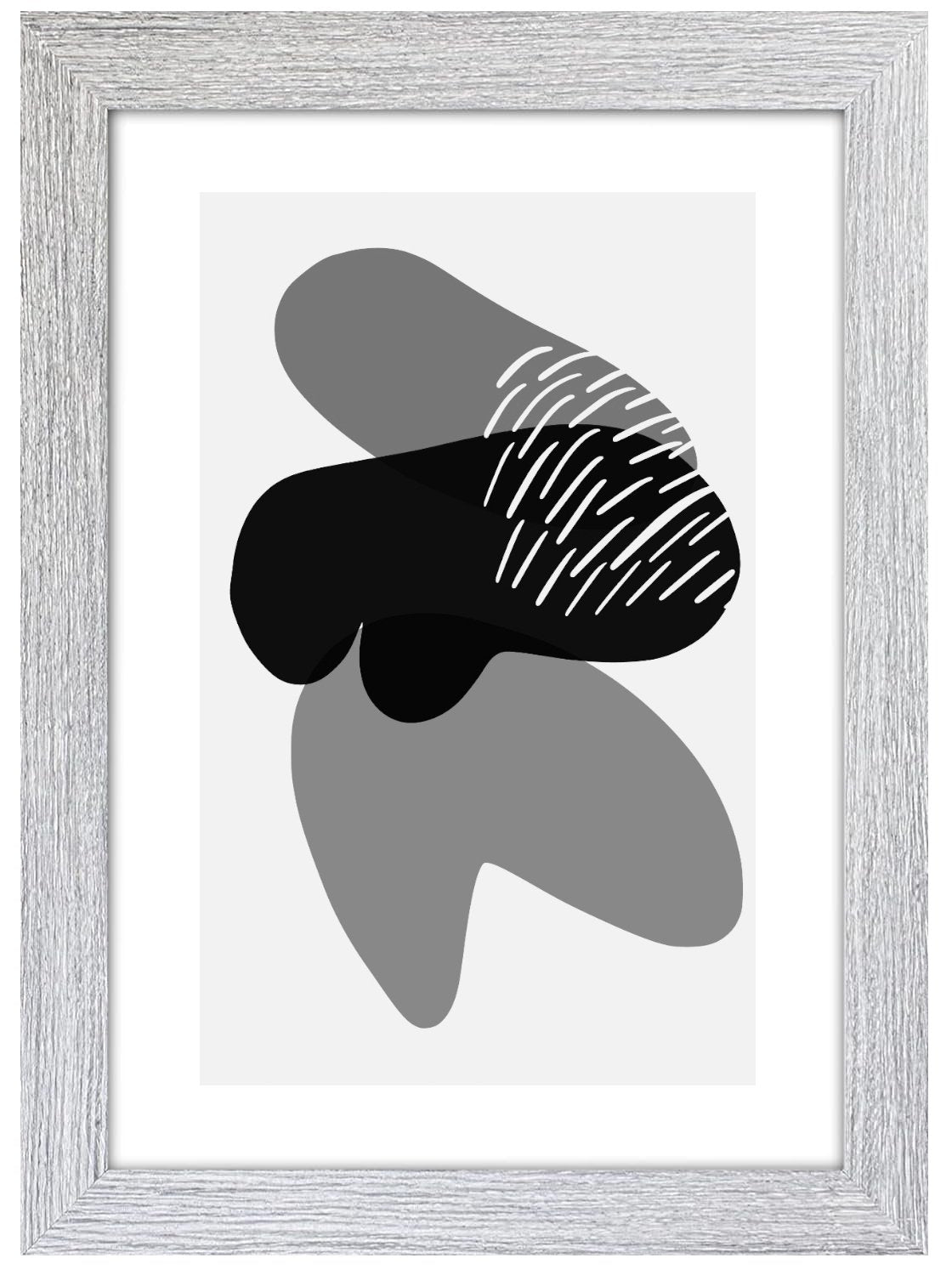 A3 Picture Frame with Card Mount, Light Grey, A3 Art Print & Poster Photo Frame - Daily Buy