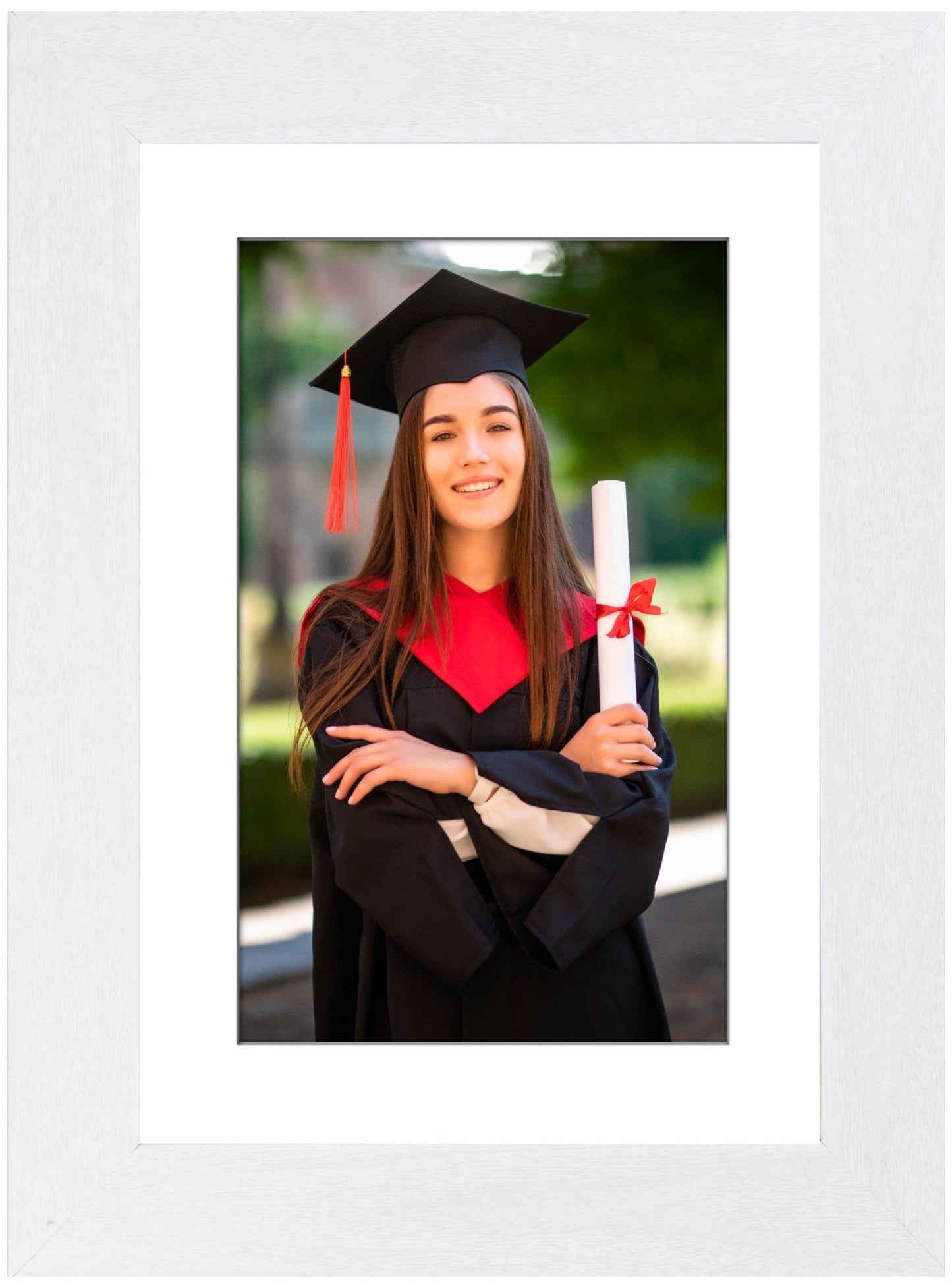 A3 Picture Frame with Card Mount, White, Set of 6, A3 Art Print & Poster Photo Frame - Daily Buy