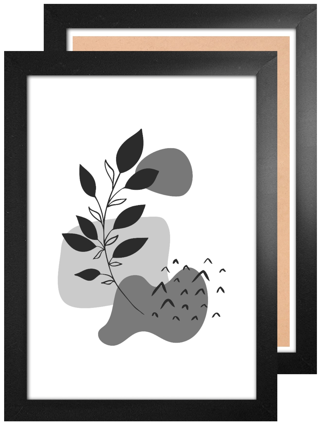 A4 Picture Frame, Black, Set of 2, A4 Photo Frame, A4 Art Print, Certificate & Poster Photo Frame