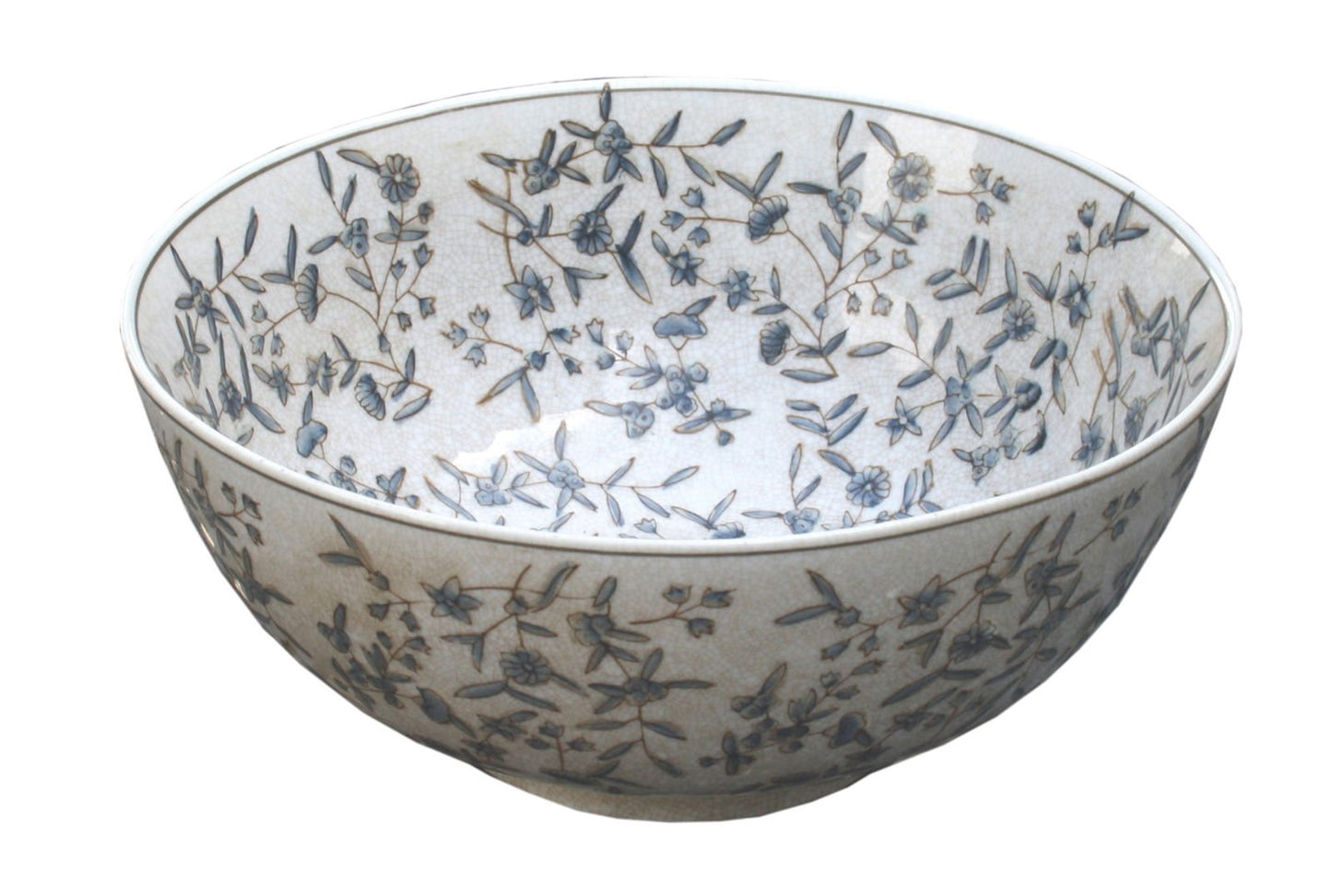 Blue And White Ditsy Print Bowl - Daily Buy