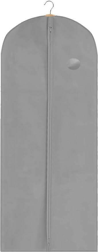 Long Garment Cover, Grey, 150cm, Dress & Suit Bags - Daily Buy