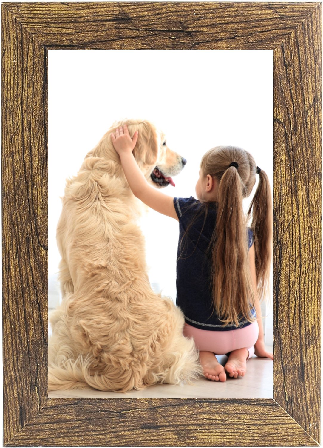 6 x 4 Picture Frame, Brown, Photo Frame, 6” x 4” (15cm x 10cm) - Daily Buy
