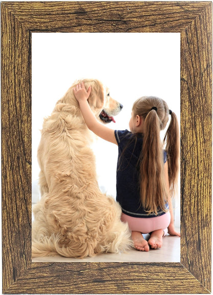 6 x 4 Picture Frame, Brown, Photo Frame, 6” x 4” (15cm x 10cm) - Daily Buy