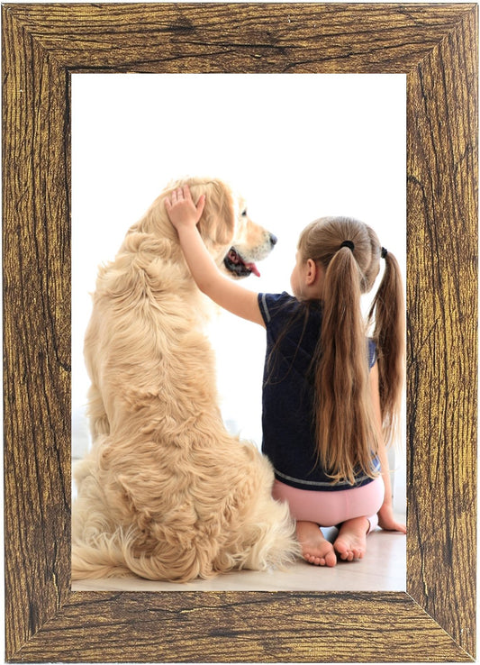6 x 4 Picture Frame, Brown, Photo Frame, 6” x 4” (15cm x 10cm) - Daily Buy