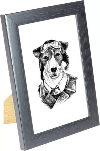 6 x 4 Picture Frame, Set of 2, Black Effect, Photo Frame, 6” x 4” (15cm x 10cm) - Daily Buy