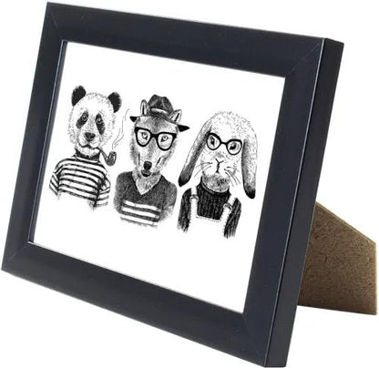 6 x 4 Picture Frame, Set of 2, Black, Photo Frame, 6” x 4” (15cm x 10cm) - Daily Buy