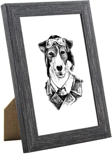 6 x 4 Picture Frame, Set of 2, Charcoal, Photo Frame, 6” x 4” (15cm x 10cm) - Daily Buy