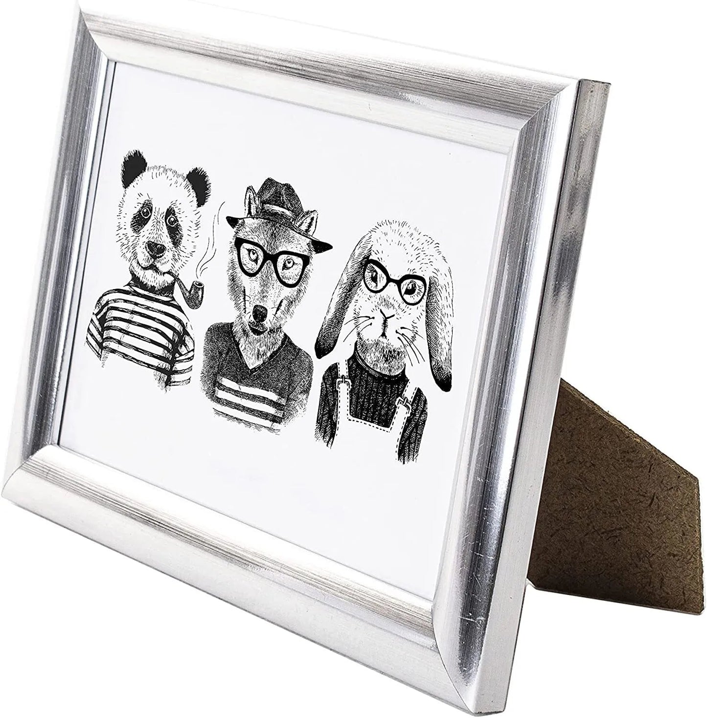 6 x 4 Picture Frame, Set of 2, Silver, Photo Frame, 6” x 4” (15cm x 10cm) - Daily Buy