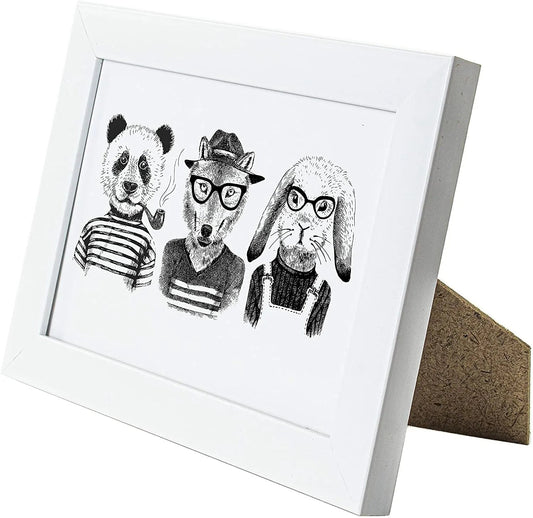 6 x 4 Picture Frame, Set of 2, White, Photo Frame, 6” x 4” (15cm x 10cm) - Daily Buy