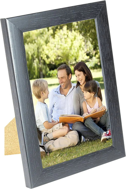 6 x 4 Picture Frame, Set of 3, Black Effect, Photo Frame, 6” x 4” (15cm x 10cm) - Daily Buy