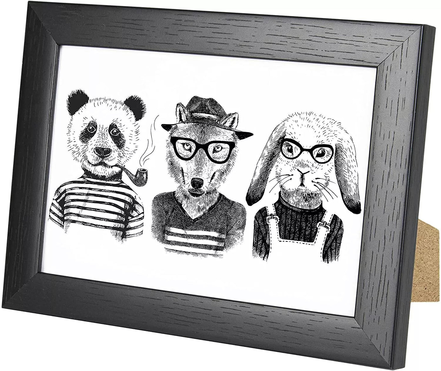 6 x 4 Picture Frame, Set of 3, Black Effect, Photo Frame, 6” x 4” (15cm x 10cm) - Daily Buy