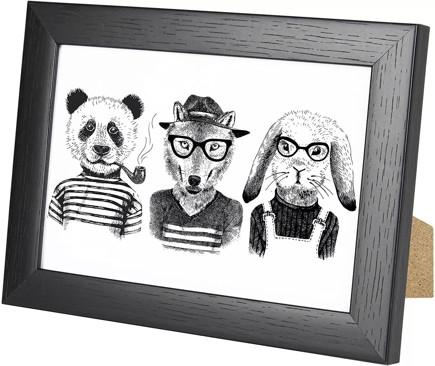 6 x 4 Picture Frame, Set of 3, Black Effect, Photo Frame, 6” x 4” (15cm x 10cm) - Daily Buy