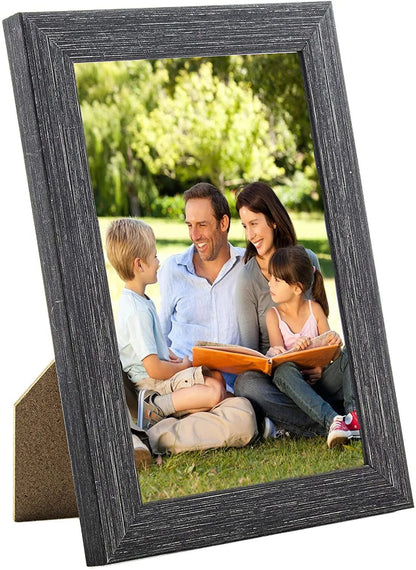 6 x 4 Picture Frame, Set of 3, Charcoal, Photo Frame, 6” x 4” (15cm x 10cm) - Daily Buy