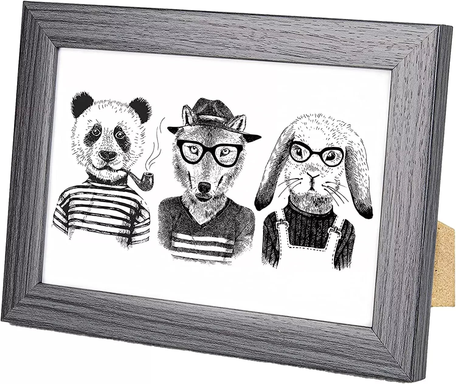 6 x 4 Picture Frame, Set of 3, Dark Grey, Photo Frame, 6” x 4” (15cm x 10cm) - Daily Buy