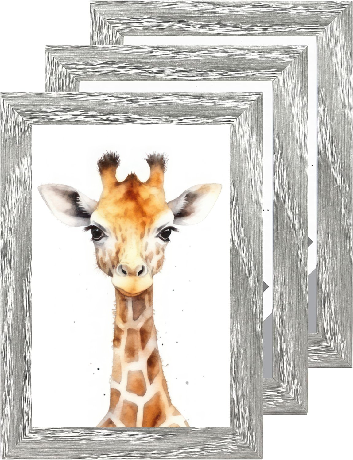 6 x 4 Picture Frame, Set of 3, Light Grey, Photo Frame, 6” x 4” (15cm x 10cm) - Daily Buy