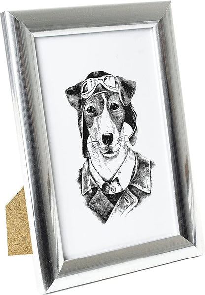 6 x 4 Picture Frame, Set of 3, Silver, Photo Frame, 6” x 4” (15cm x 10cm) - Daily Buy