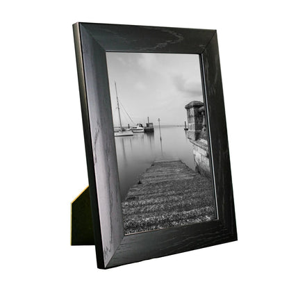 7 x 5 Picture Frame with Card Mount, Black, Photo Frame, 7” x 5” (13cm x 18cm) - Daily Buy