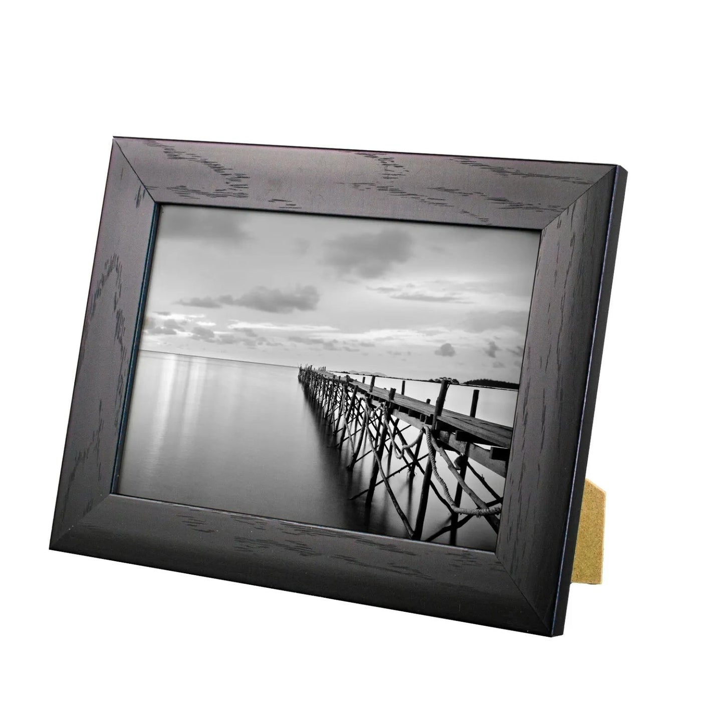 7 x 5 Picture Frame with Card Mount, Black, Photo Frame, 7” x 5” (13cm x 18cm) - Daily Buy