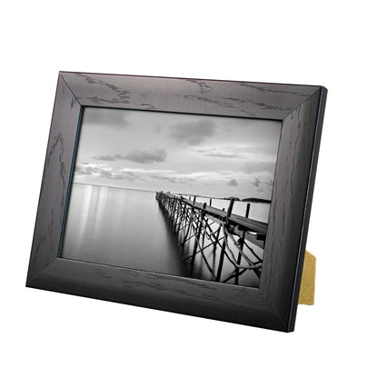 7 x 5 Picture Frame with Card Mount, Black, Photo Frame, 7” x 5” (13cm x 18cm) - Daily Buy