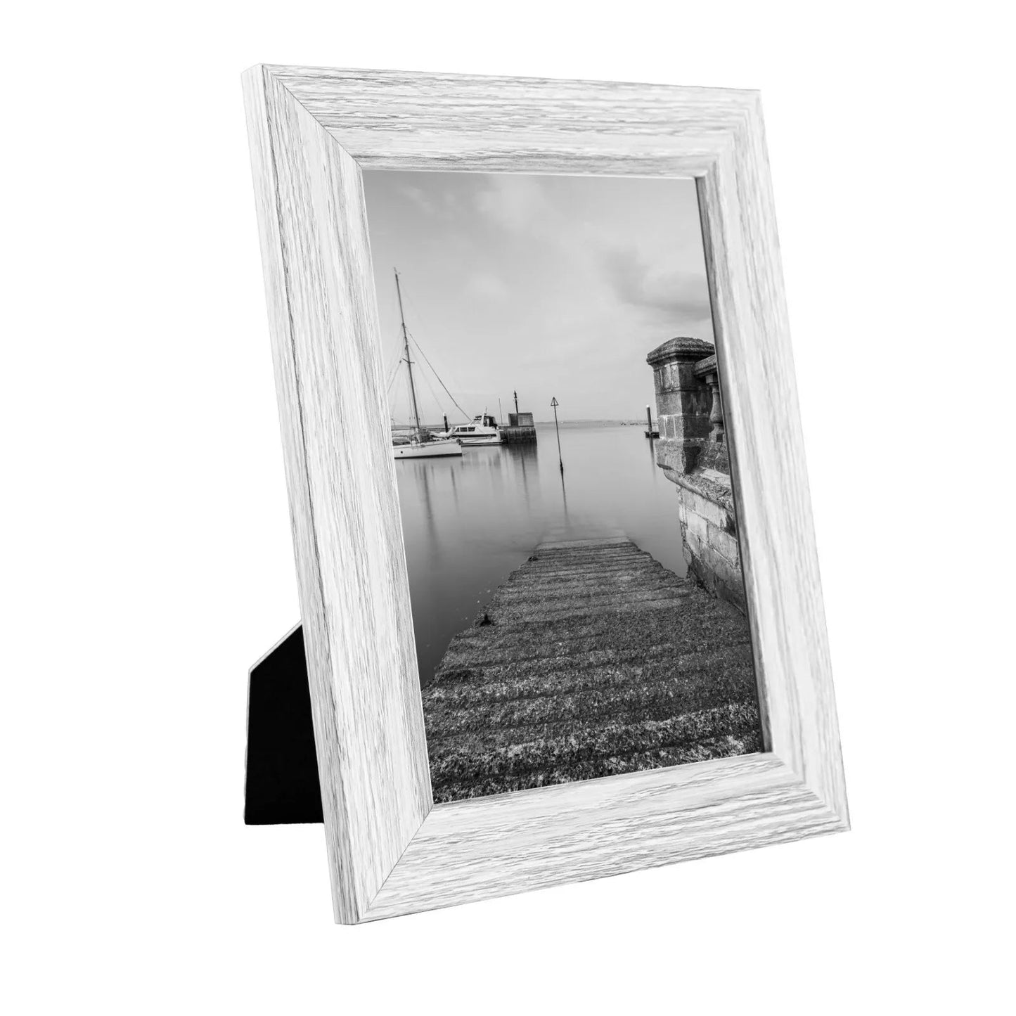 7 x 5 Picture Frame with Card Mount, Light Grey, Photo Frame, 7” x 5” (13cm x 18cm) - Daily Buy