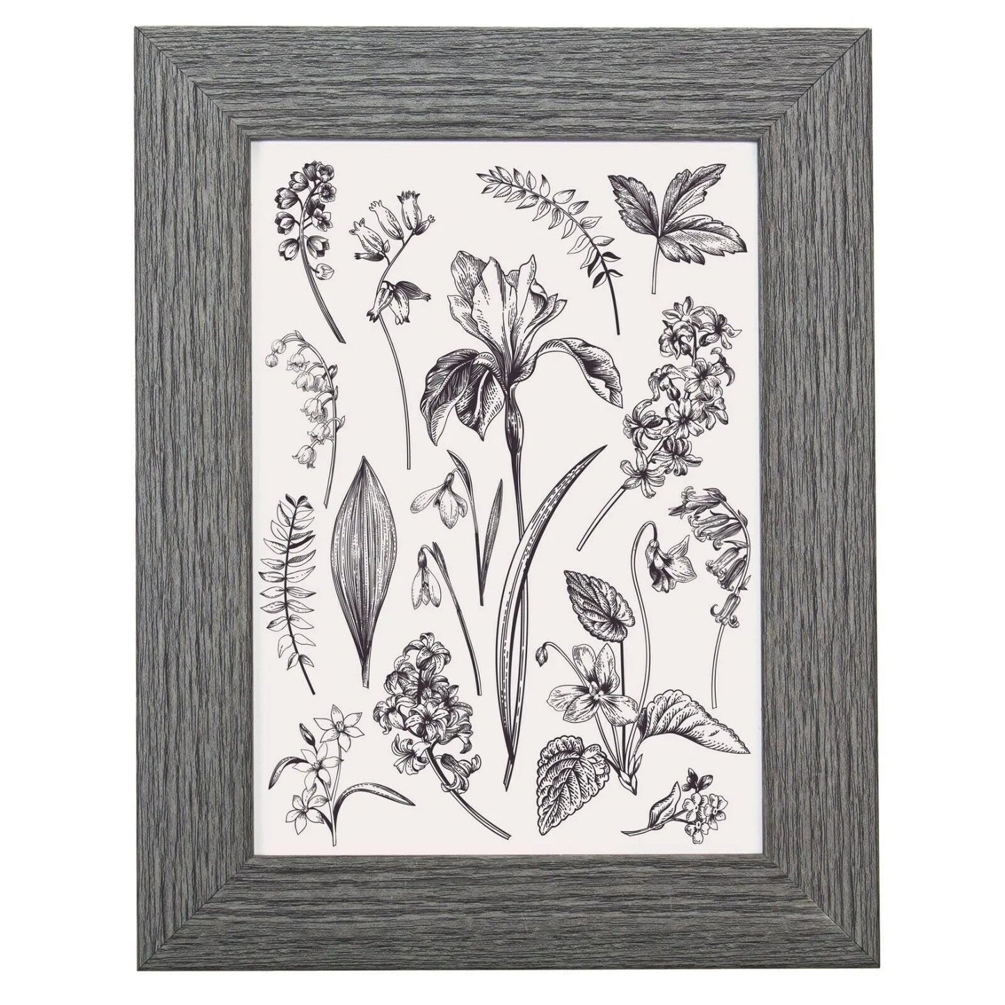 7 x 5 Picture Frame with Card Mount, Set of 3, Dark Grey, Photo Frame, 7” x 5” (13cm x 18cm) - Daily Buy