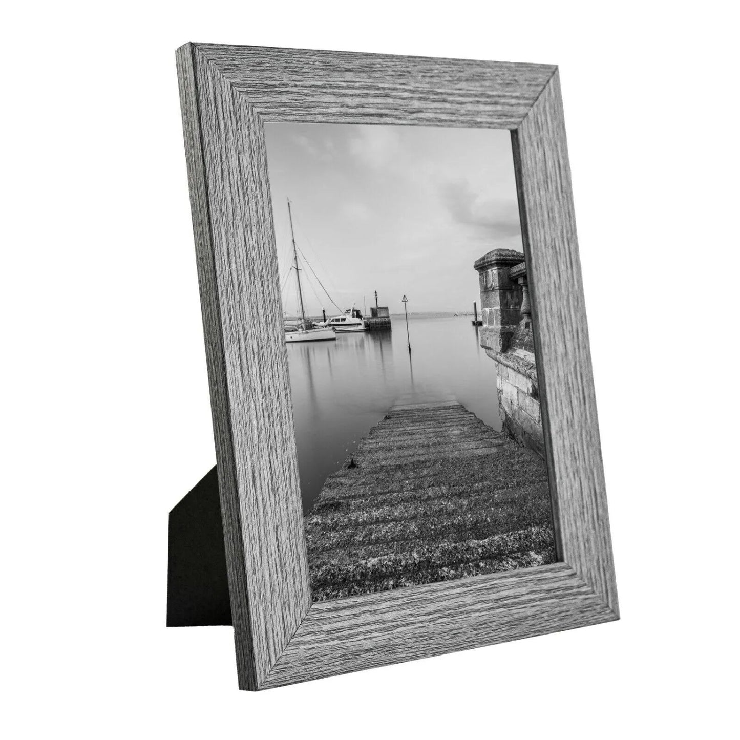 7 x 5 Picture Frame with Card Mount, Set of 3, Dark Grey, Photo Frame, 7” x 5” (13cm x 18cm) - Daily Buy
