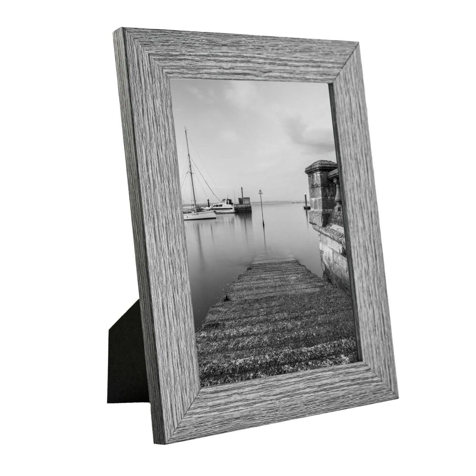 7 x 5 Picture Frame with Card Mount, Set of 3, Dark Grey, Photo Frame, 7” x 5” (13cm x 18cm) - Daily Buy