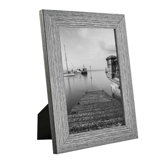 7 x 5 Picture Frame with Card Mount, Set of 3, Dark Grey, Photo Frame, 7” x 5” (13cm x 18cm) - Daily Buy