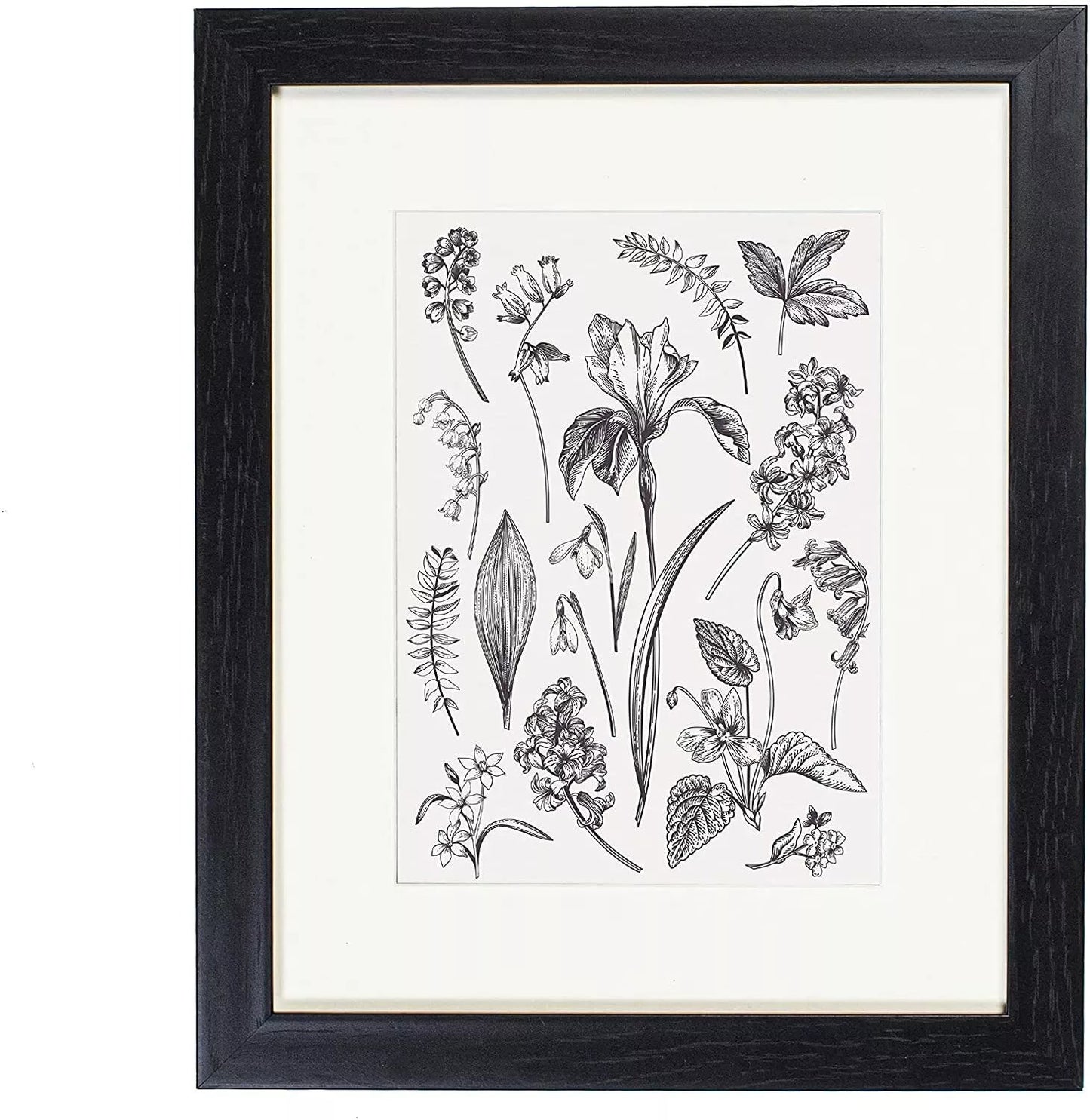 8 x 10 Picture Frame with Card Mount, Set of 3, Black, Photo Frame, 8” x 10” (20cm x 25cm) - Daily Buy