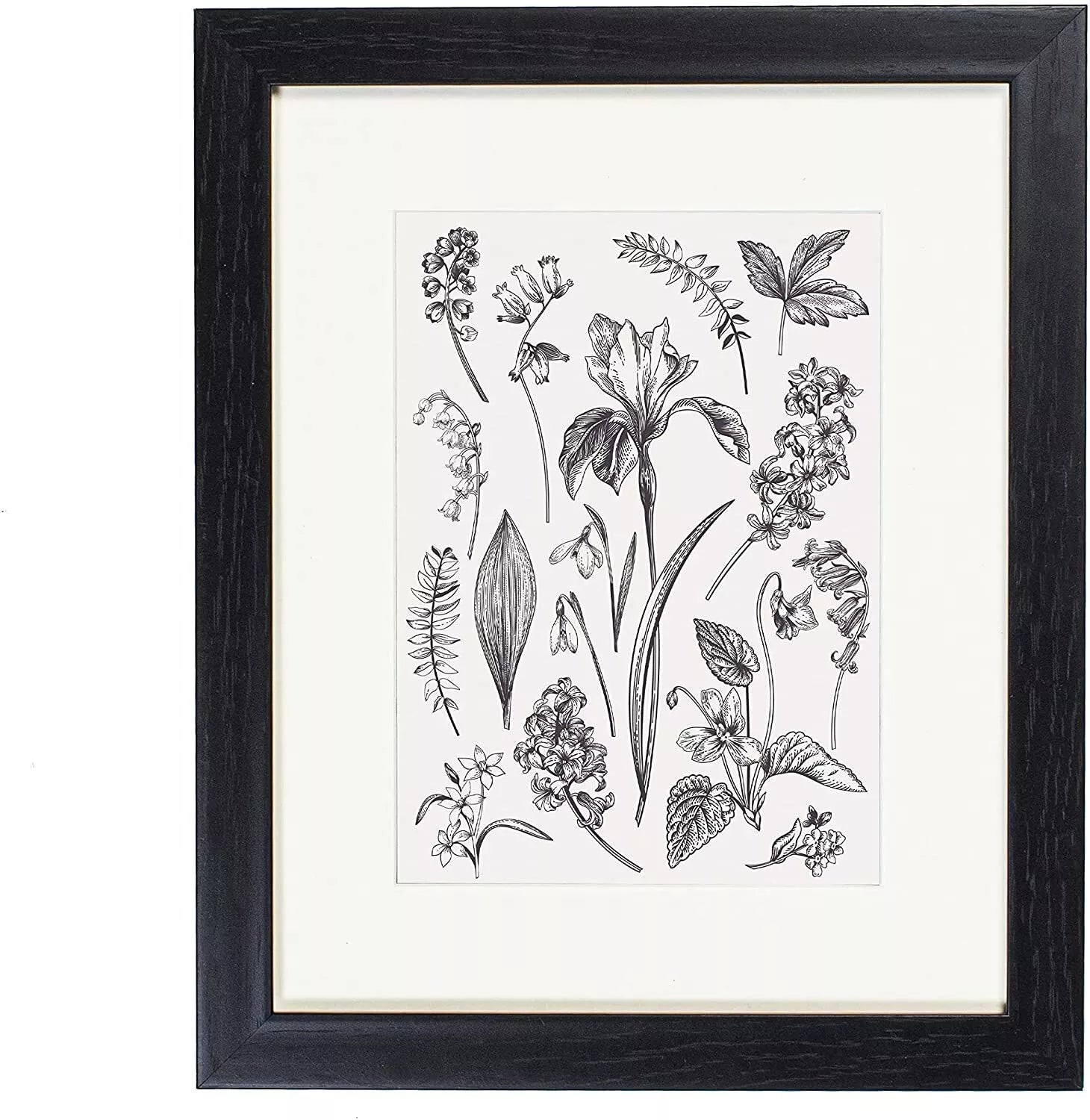 8 x 10 Picture Frame with Card Mount, Set of 3, Black, Photo Frame, 8” x 10” (20cm x 25cm) - Daily Buy