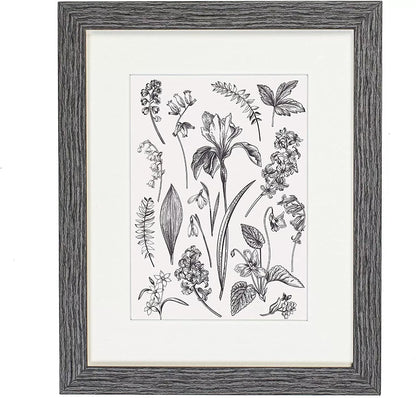 8 x 10 Picture Frame with Card Mount, Set of 3, Dark Grey, Photo Frame, 8” x 10” (20cm x 25cm) - Daily Buy