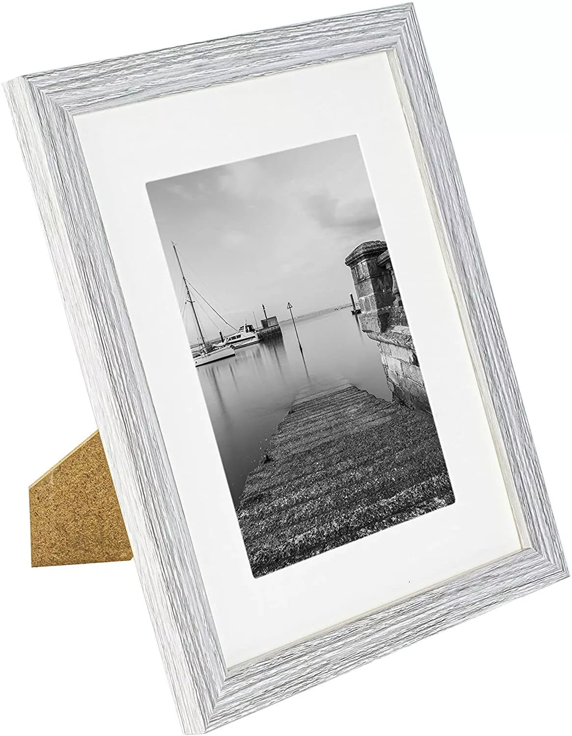 8 x 10 Picture Frame with Card Mount, Set of 3, Light Grey, Photo Frame, 8” x 10” (20cm x 25cm) - Daily Buy
