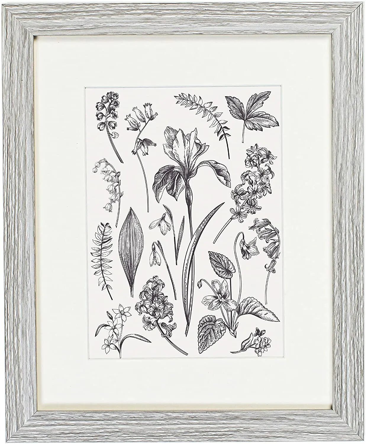 8 x 10 Picture Frame with Card Mount, Set of 3, Light Grey, Photo Frame, 8” x 10” (20cm x 25cm) - Daily Buy