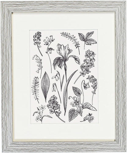 8 x 10 Picture Frame with Card Mount, Set of 3, Light Grey, Photo Frame, 8” x 10” (20cm x 25cm) - Daily Buy