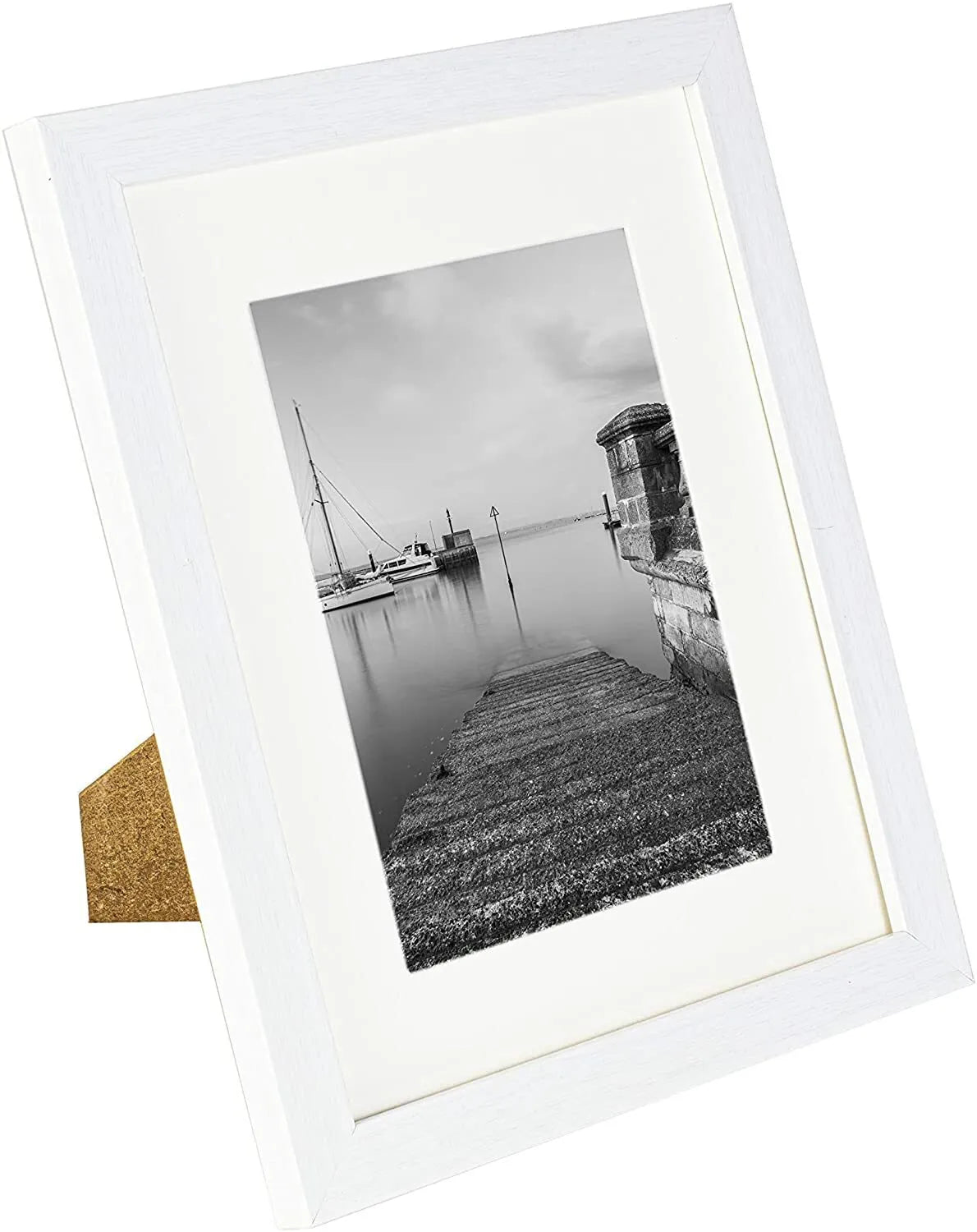 8 x 10 Picture Frame with Card Mount, White, Photo Frame, 8” x 10” (20cm x 25cm) - Daily Buy