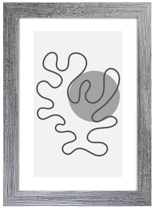 A3 Picture Frame with Card Mount, Dark Grey, A3 Art Print & Poster Photo Frame - Daily Buy