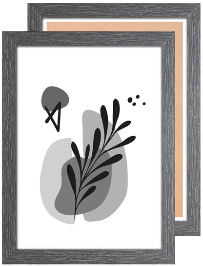 A4 Picture Frame, Dark Grey, Set of 2, A4 Photo Frame, A4 Art Print, Certificate & Poster Photo Frame - Daily Buy
