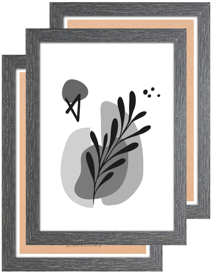 A4 Picture Frame, Dark Grey, Set of 3, A4 Photo Frame, A4 Art Print, Certificate & Poster Photo Frame - Daily Buy