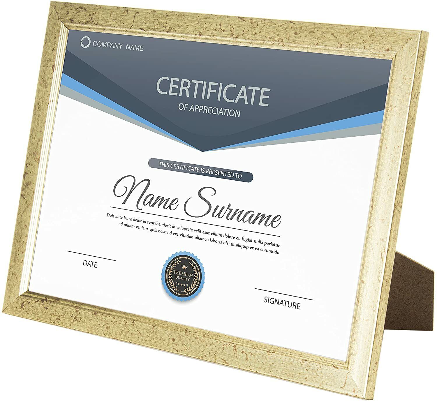 A4 Picture Frame, Gold, Set of 2, A4 Photo Frame, A4 Art Print, Certificate & Poster Photo Frame - Daily Buy