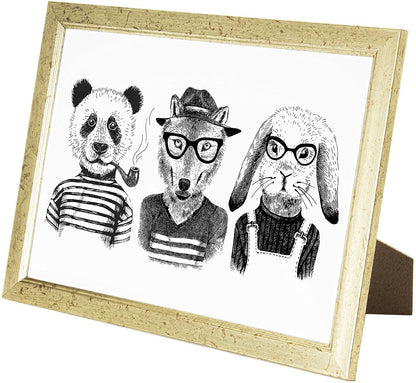 A4 Picture Frame, Gold, Set of 2, A4 Photo Frame, A4 Art Print, Certificate & Poster Photo Frame - Daily Buy