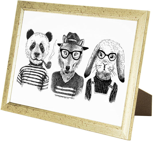 A4 Picture Frame, Gold, Set of 2, A4 Photo Frame, A4 Art Print, Certificate & Poster Photo Frame - Daily Buy
