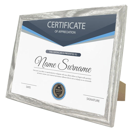 A4 Picture Frame, Light Grey, Set of 2, A4 Photo Frame, A4 Art Print, Certificate & Poster Photo Frame - Daily Buy