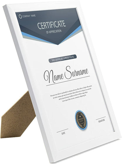 A4 Picture Frame, White, Set of 2, A4 Photo Frame, A4 Art Print, Certificate & Poster Photo Frame - Daily Buy