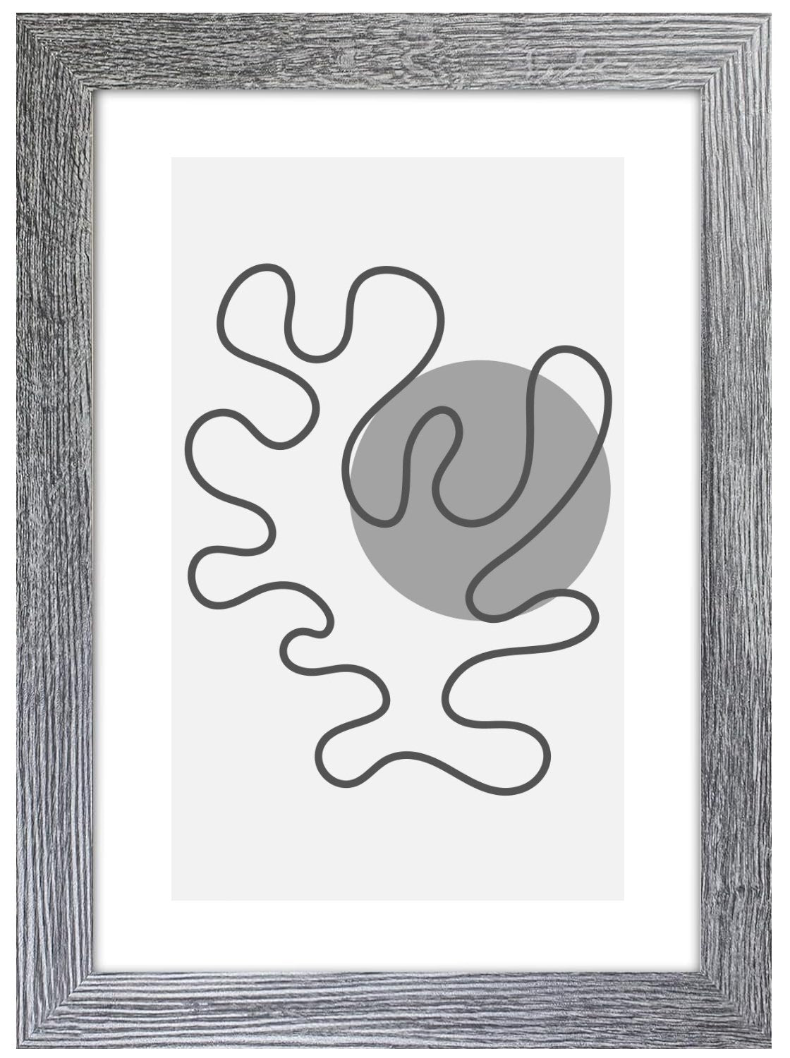 A4 Picture Frame with Card Mount, Dark Grey, A4 Art Print, Certificate & Poster Photo Frame - Daily Buy