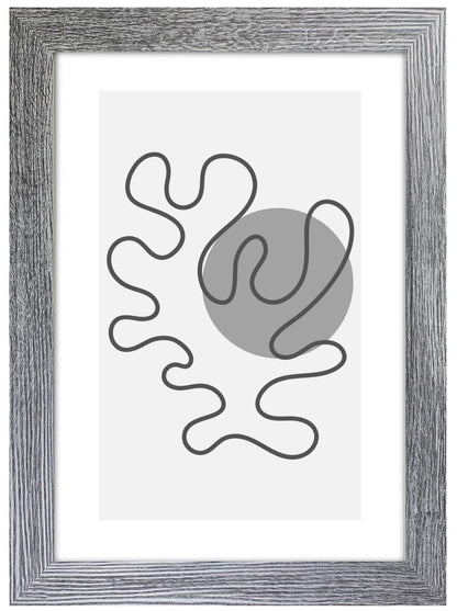 A4 Picture Frame with Card Mount, Dark Grey, A4 Art Print, Certificate & Poster Photo Frame - Daily Buy