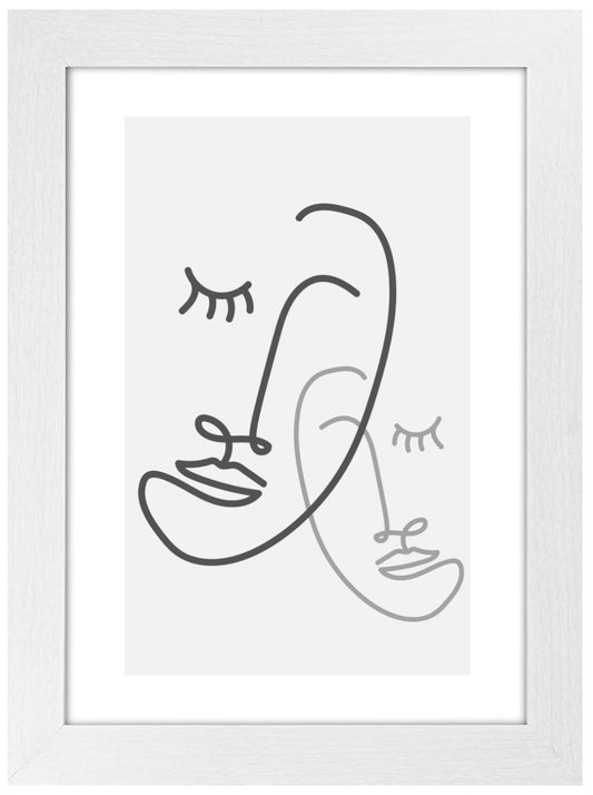 A4 Picture Frame with Card Mount, White, A4 Art Print, Certificate & Poster Photo Frame - Daily Buy