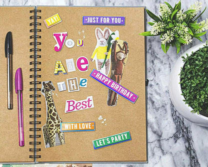 A4 Scrapbook, Grey, 80 Pages, Scrapbook Photo Album & Sketchbook - Daily Buy