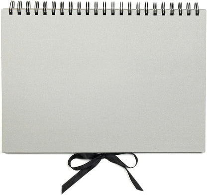 A4 Scrapbook, Grey, 80 Pages, Scrapbook Photo Album & Sketchbook - Daily Buy
